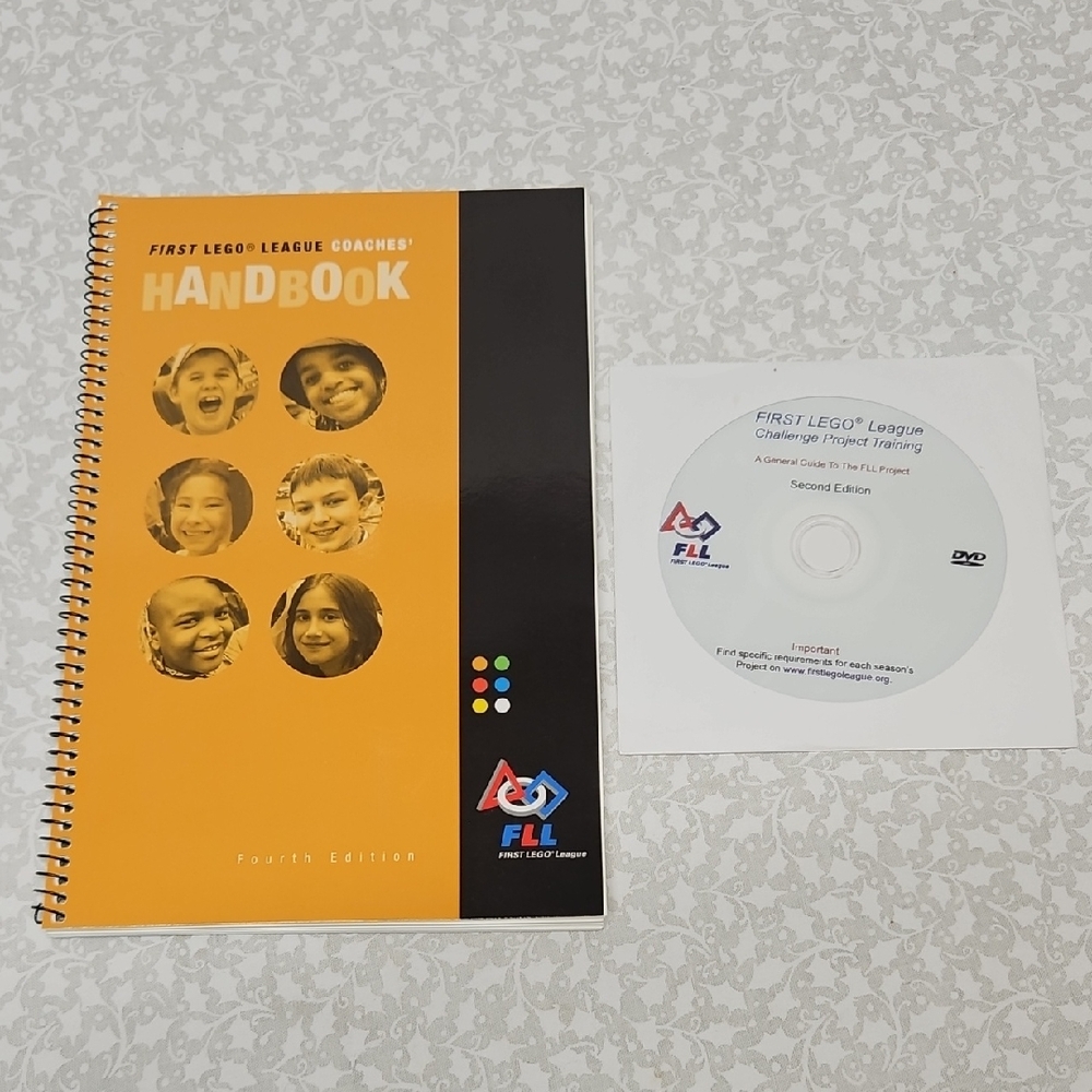 First Lego League Coaches Handbook 4th Edition 2008 Printing & 2nd Edition CD